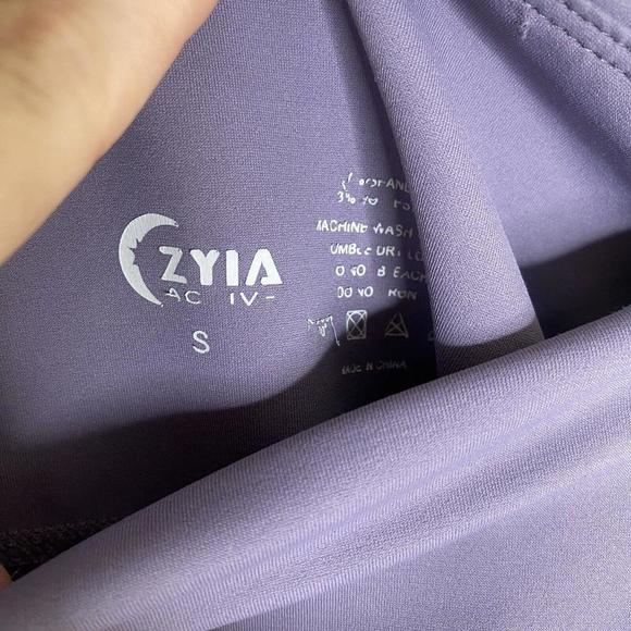 Zyia Active Light N Tight Purple Lasercut Perforated Athletic Leggings Small - Picture 7 of 11